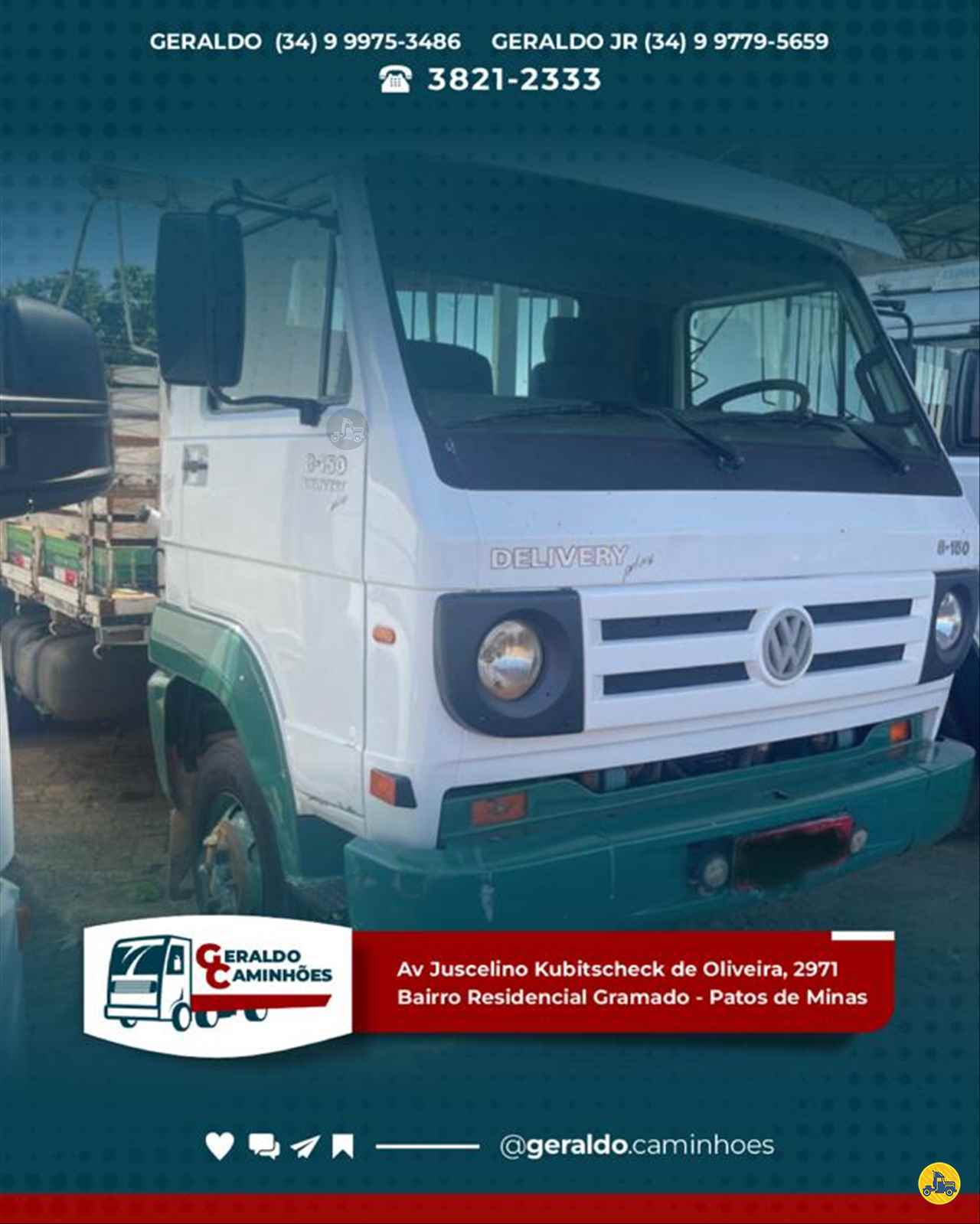 CAMINHAO VOLKSWAGEN VW 8150 Carga Seca Toco 4x2 Geraldo Caminhões PATOS DE MINAS MINAS GERAIS MG